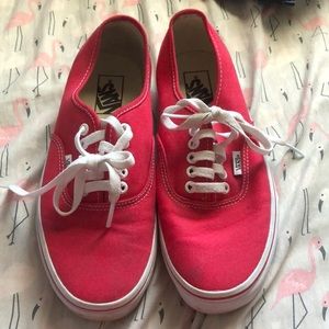 Authentic Vans (red)